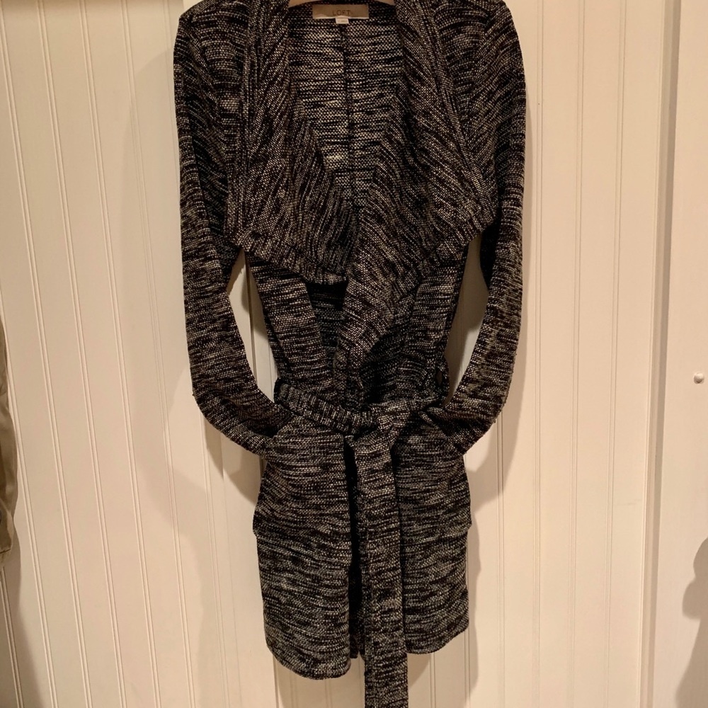 Loft Belted Wrap Sweater